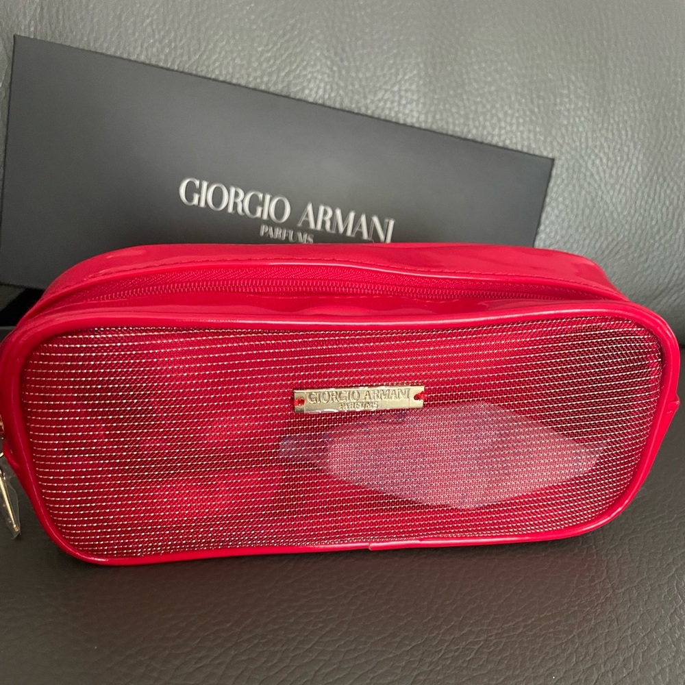 Giorgio Armani Vibrant Red Cosmetic Bag - Picture 13 of 17